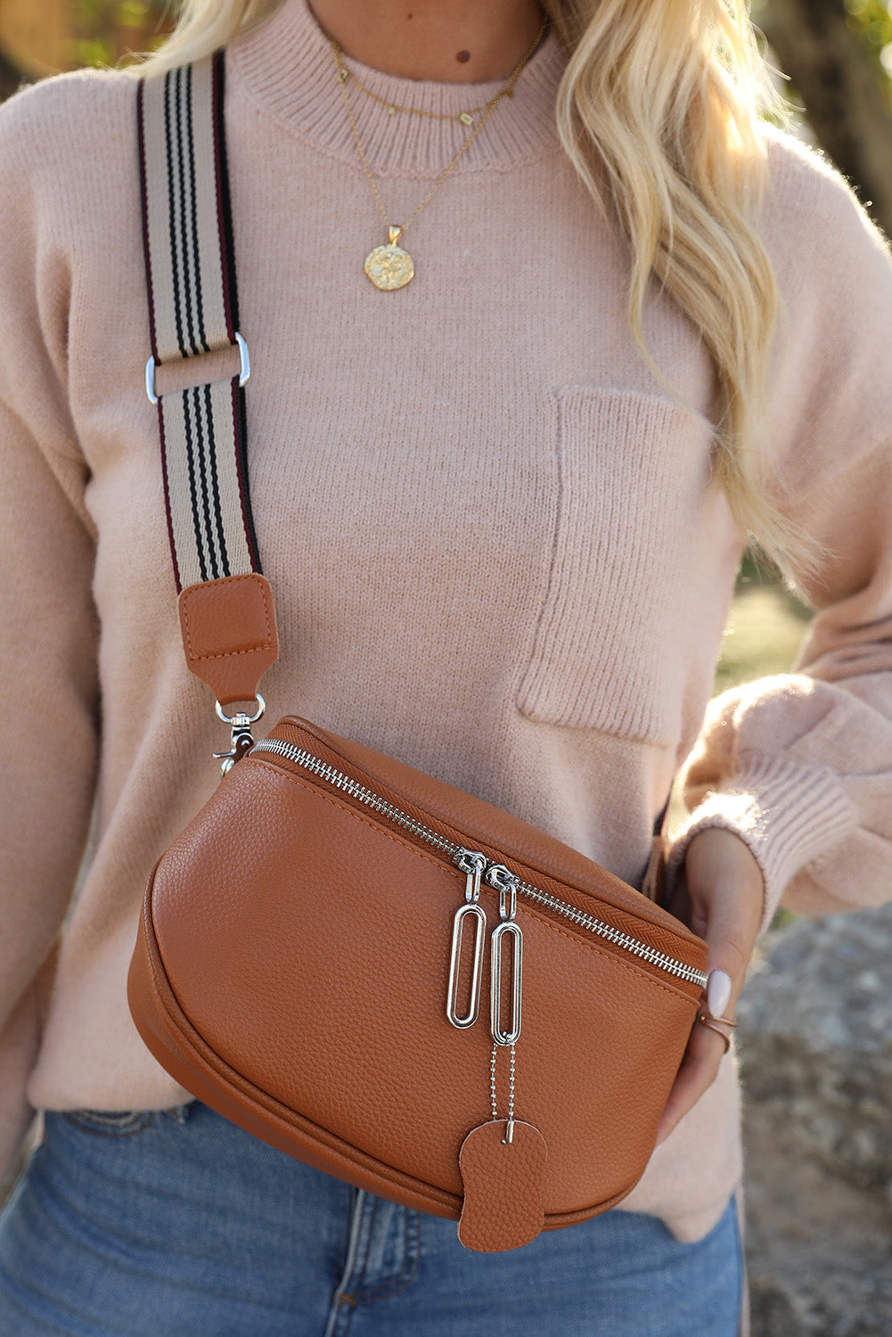 Christine Crossbody Bag - Chestnut