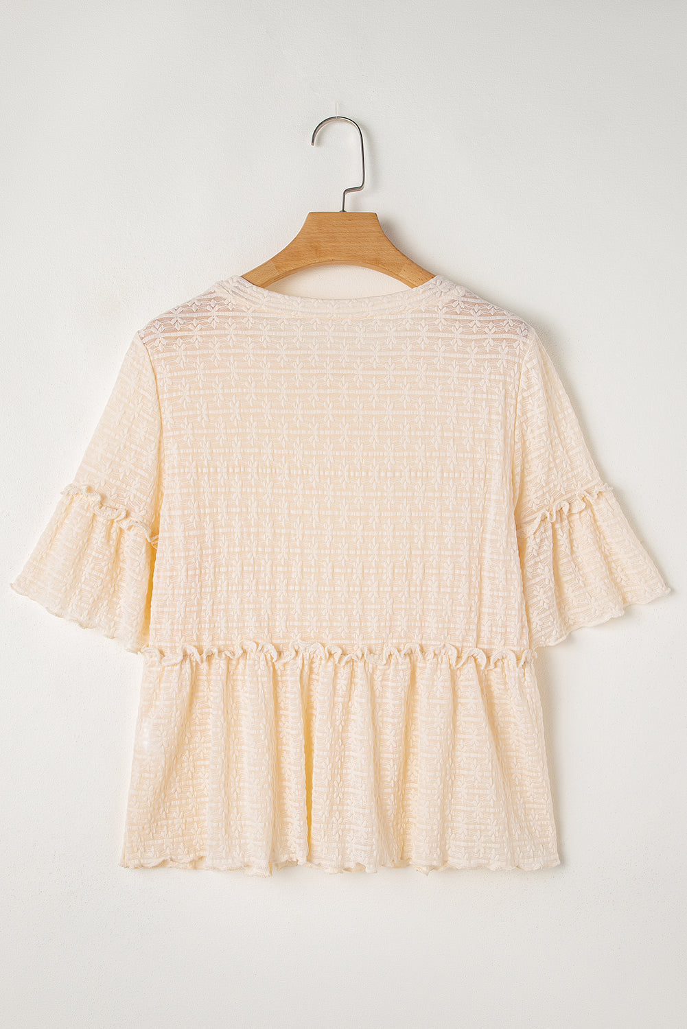 GG Lace Ruffle Top