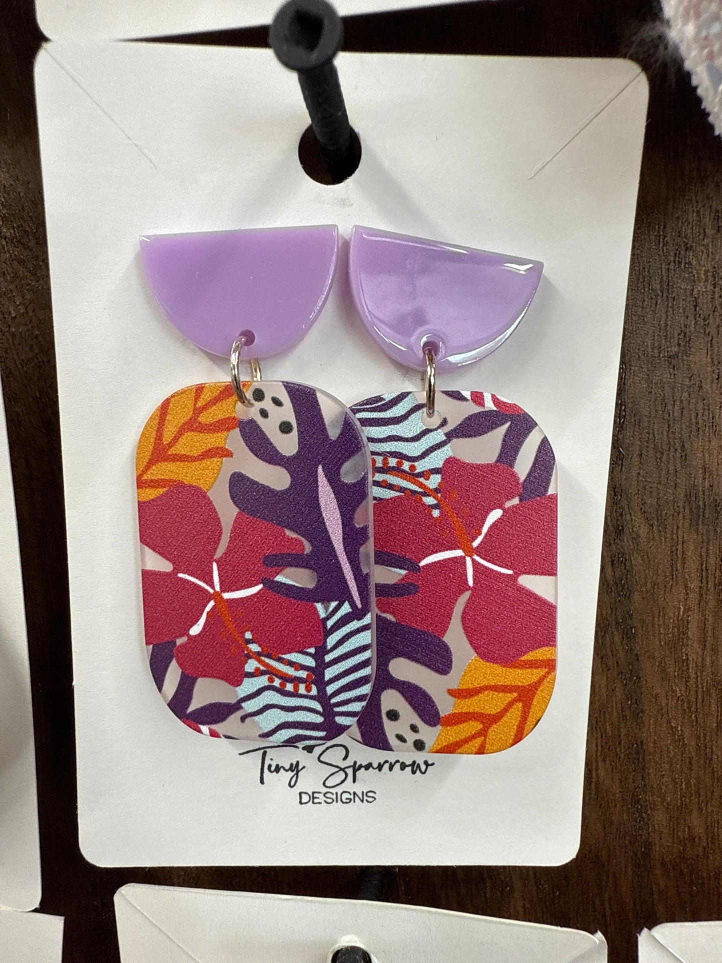 Hawaiian Floral Earrings