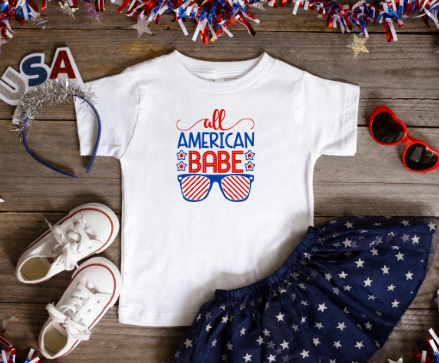 All American Babe Toddler Tee