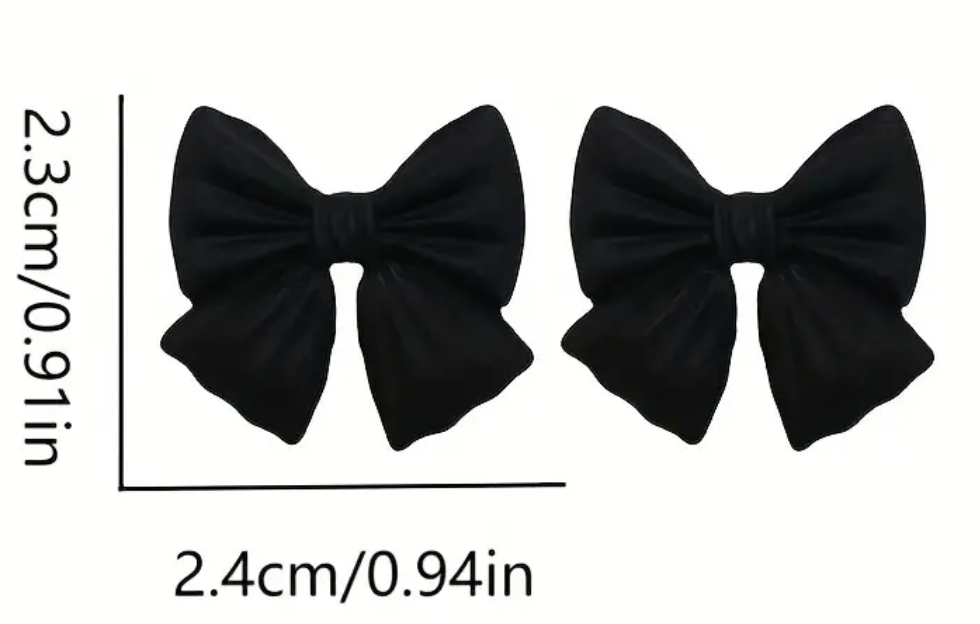 Black Bow Studs