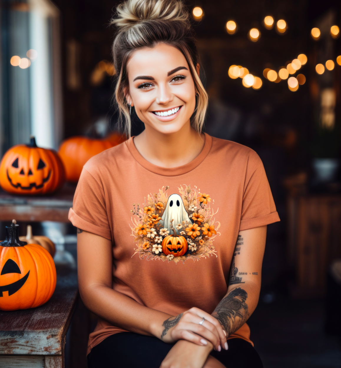 Gary the Ghost Wildflower Graphic Tee