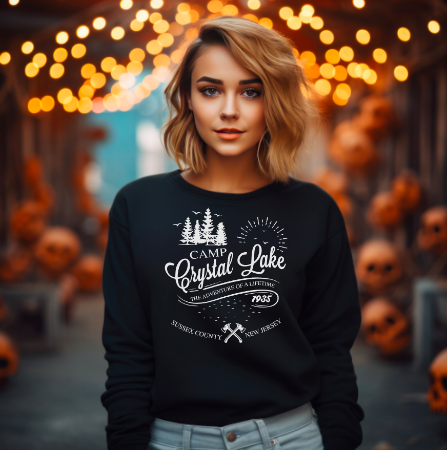 Camp Crystal Lake Long Sleeve Graphic Tee