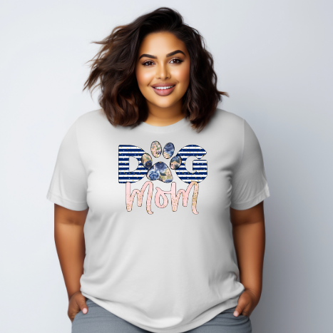 Dog Mom Floral Graphic Tee