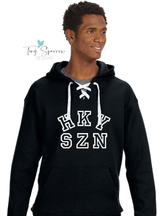 HKY SZN Hockey Lace Hoodie