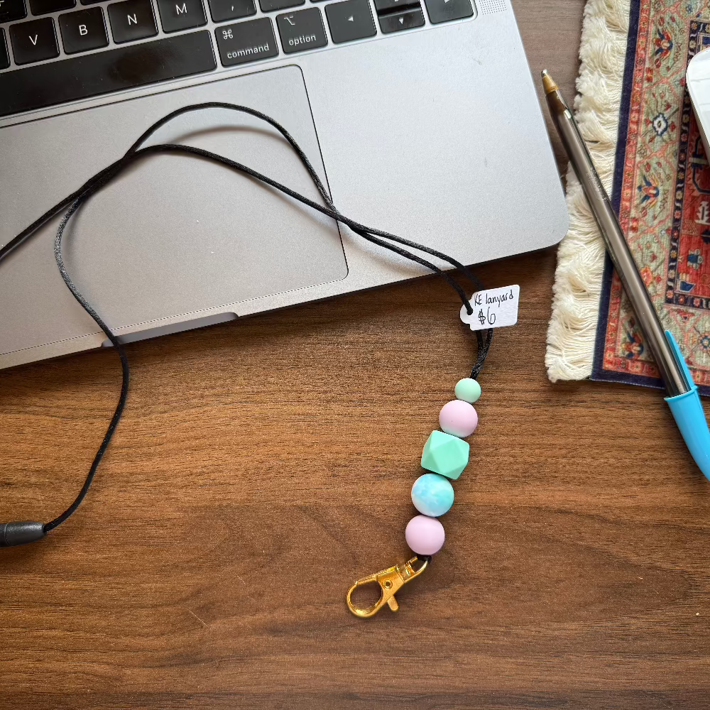 KE Silicone Bead Lanyard