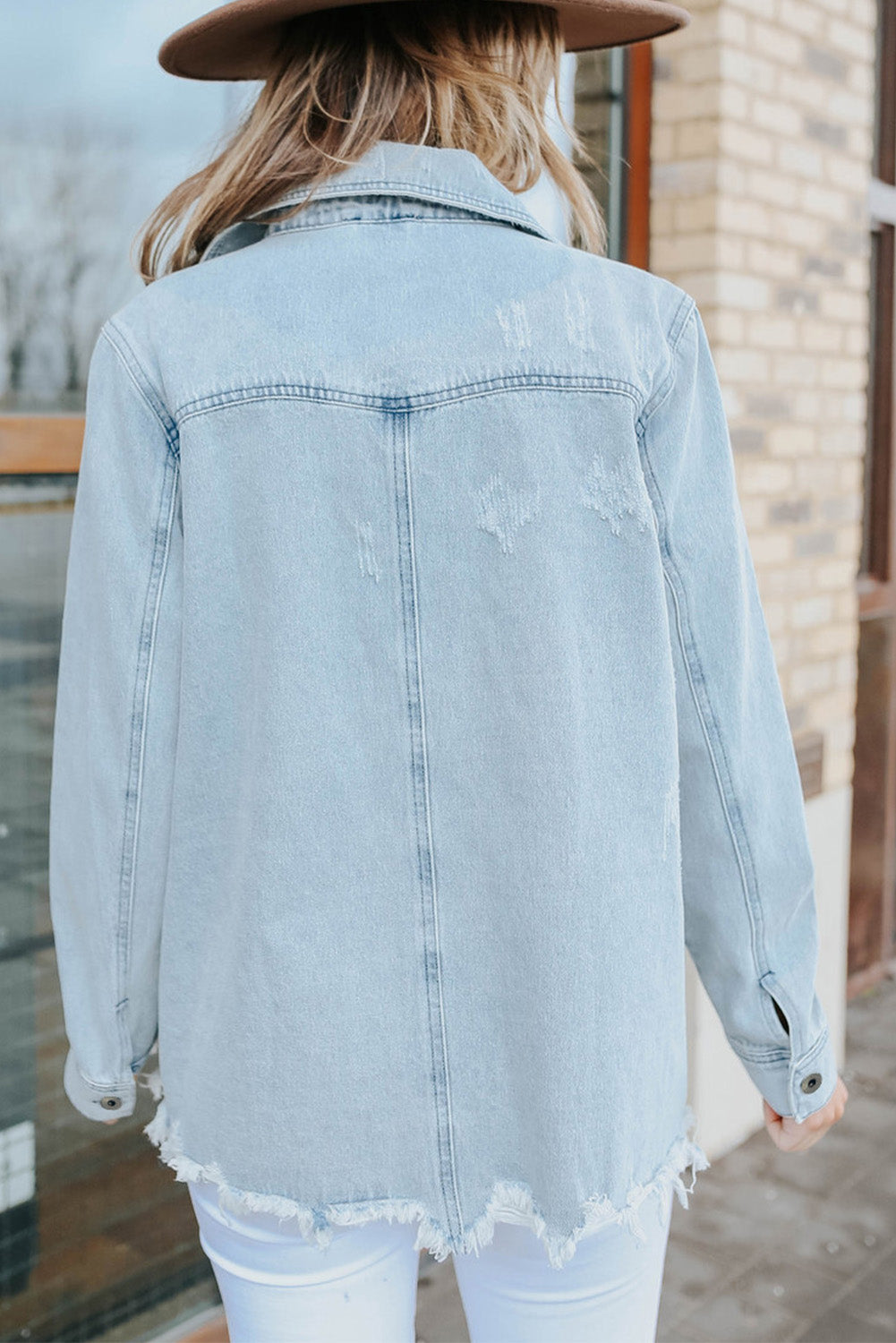 Distressed Denim Jacket