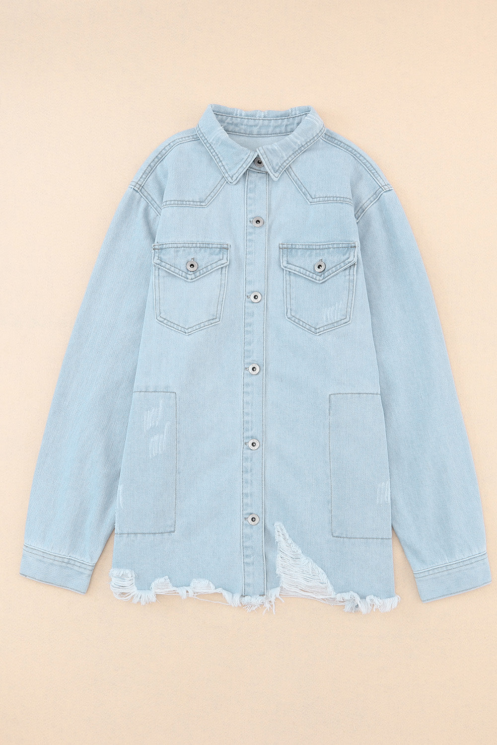 Distressed Denim Jacket