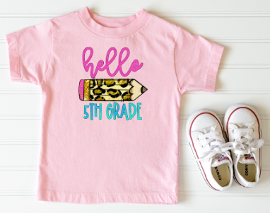 Leopard Pencil Grade Graphic Tee