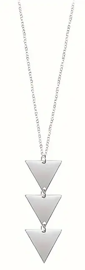 Silver Triangle Necklace