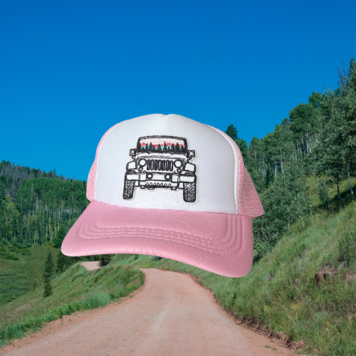 4x4 Mountain Trucker Hat