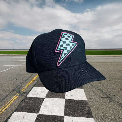 Checkered Bolt Baseball Cap