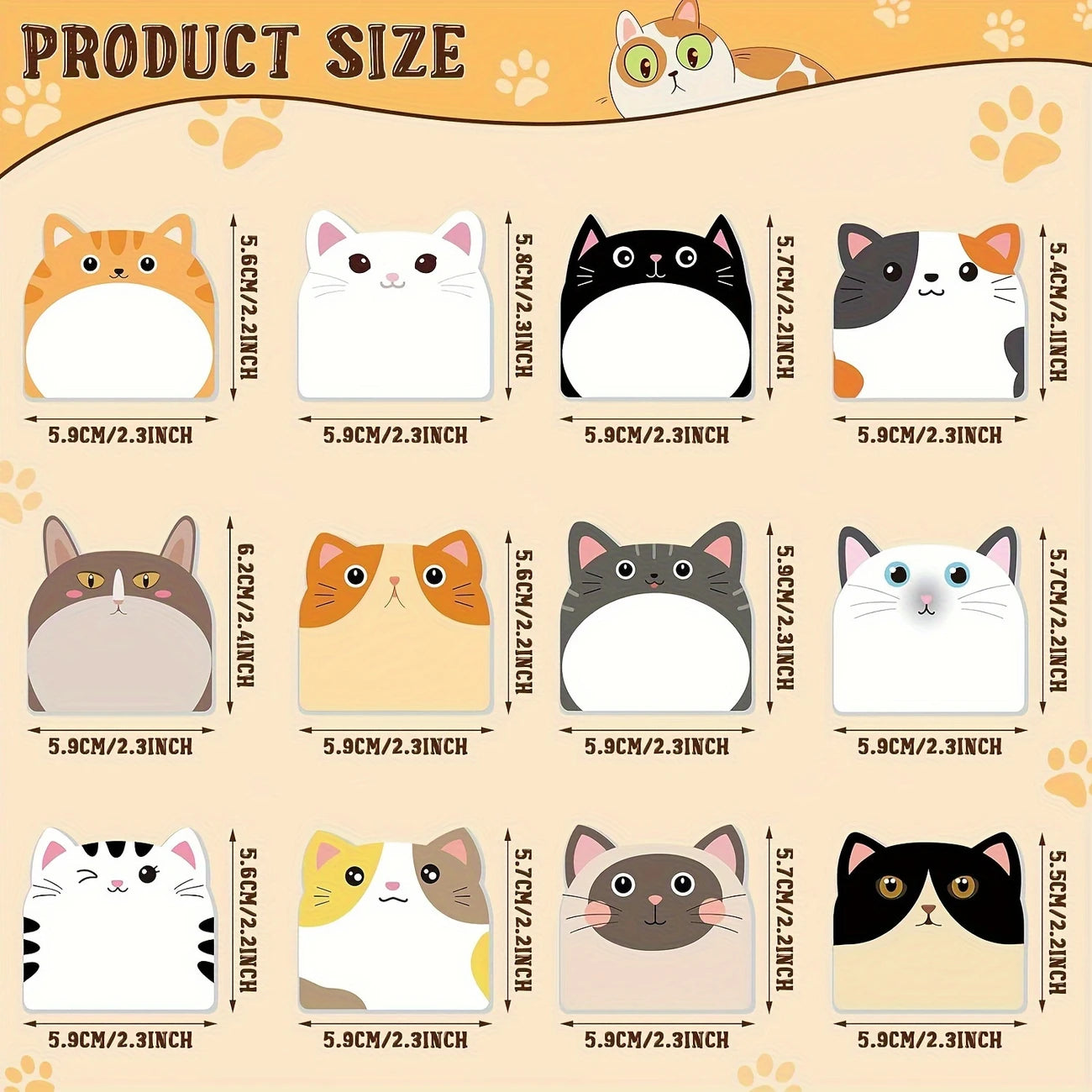 Kitty Sticky Notes