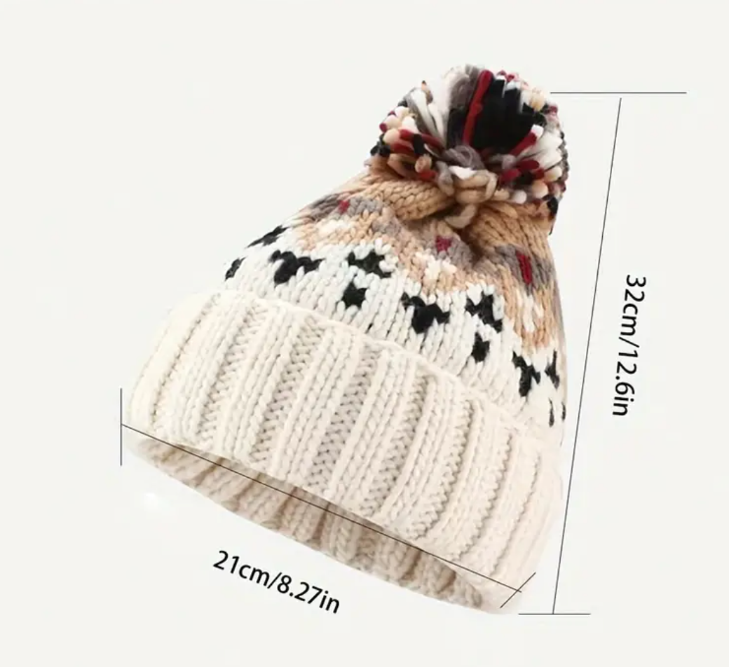 Knitted Hat - Cream