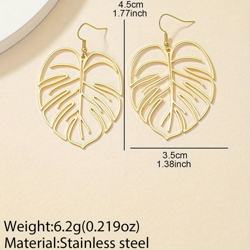 Palm Leaf Earrings