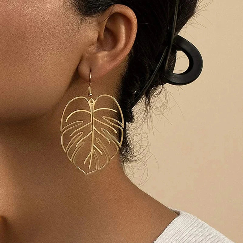 Palm Leaf Earrings