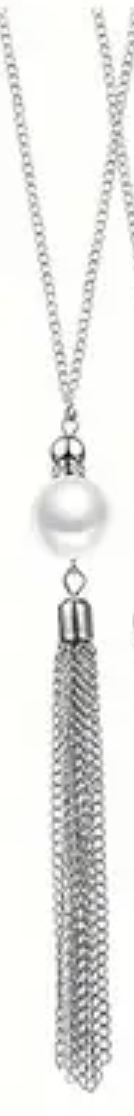 Silver Pearl Necklace