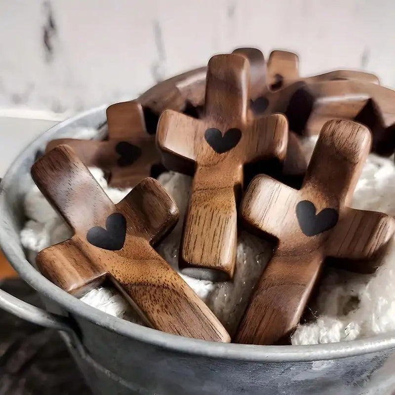Walnut Prayer Cross