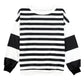 Stripe Drop Shoulder Striped Pullover Sweatshirt