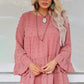 Swiss Dot Ruffled Babydoll Blouse