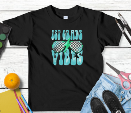 Retro Checkered Glasses Back to School Graphic Tee