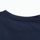 Colorblock Orange Contrast Stitching Sweatshirt with Slits