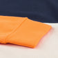 Colorblock Orange Contrast Stitching Sweatshirt with Slits