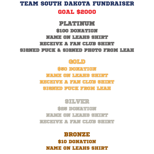 Leah Team SD Hockey Fundraiser