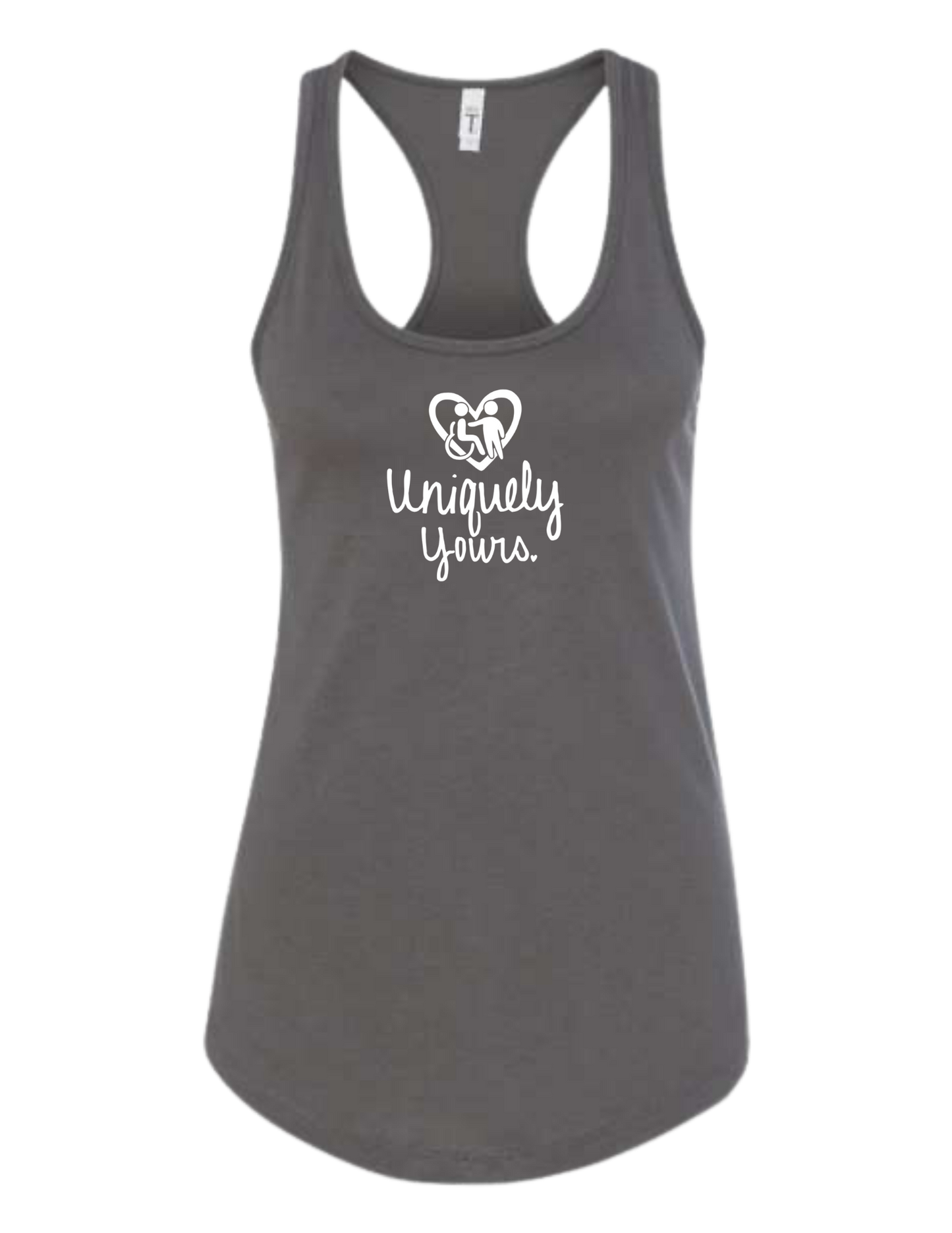 UY Racerback Tank - Dark Gray