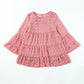 Swiss Dot Ruffled Babydoll Blouse
