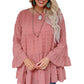 Swiss Dot Ruffled Babydoll Blouse