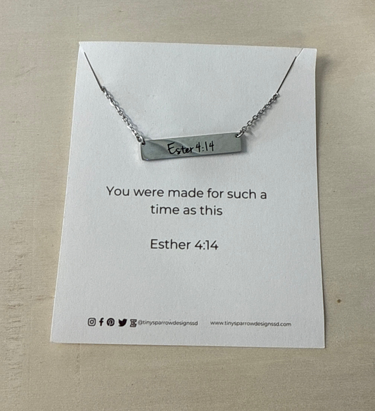 Esther 4:14 Necklace