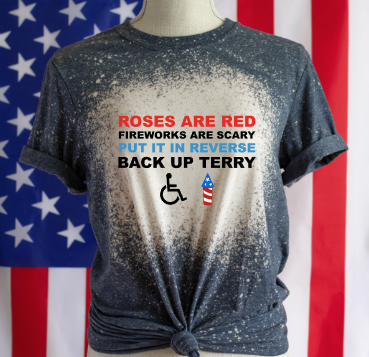 Back Up Terry Bleached Graphic Tee