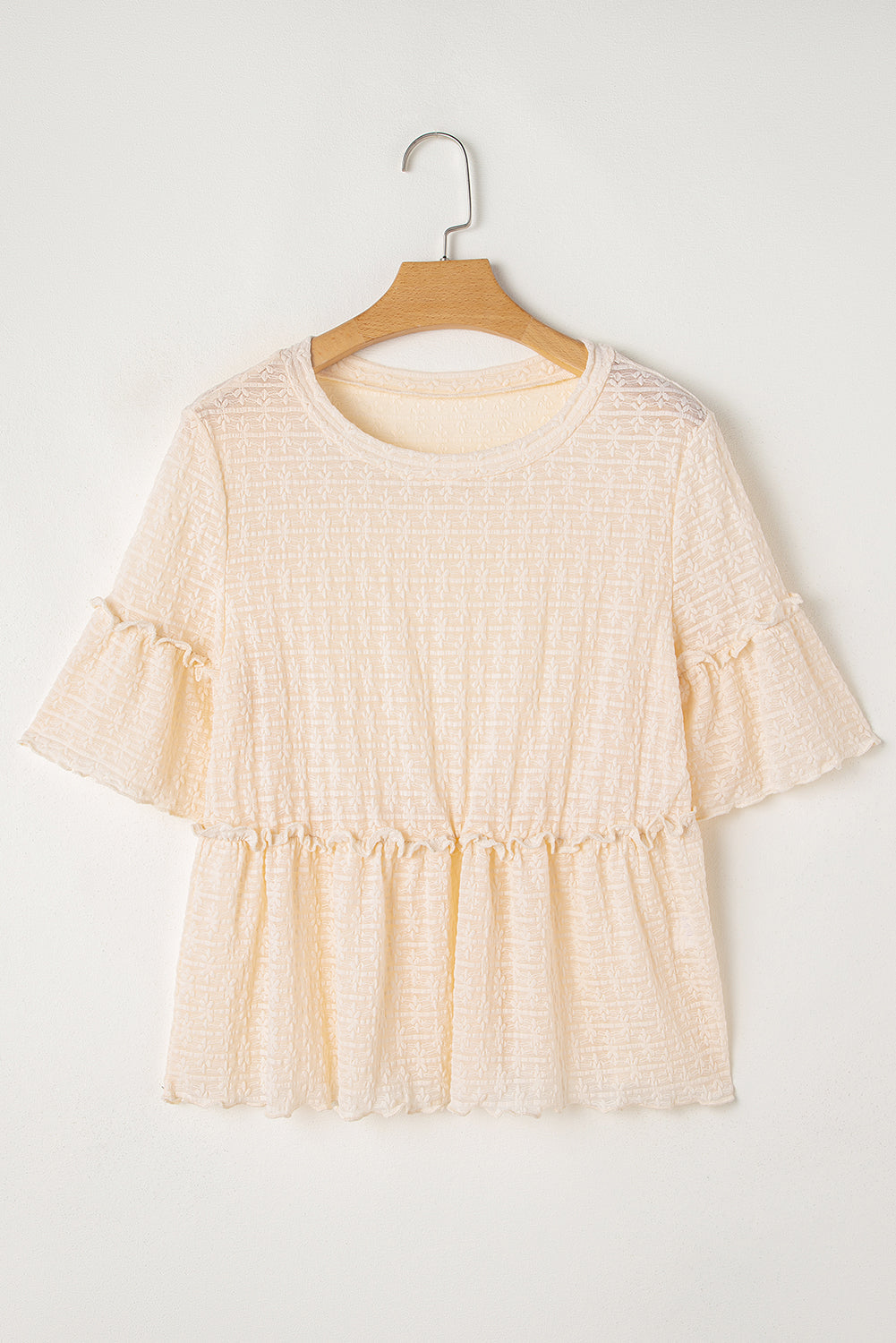 GG Lace Ruffle Top