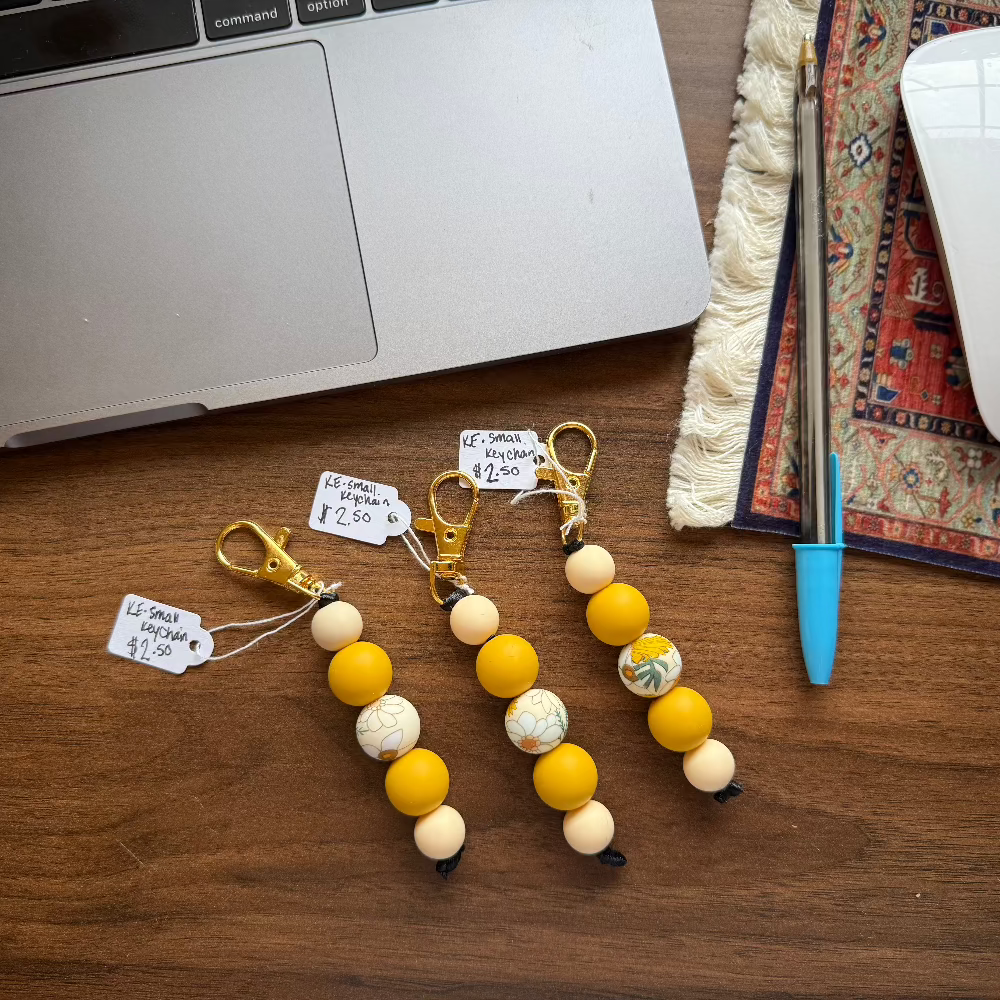 KE Silicone Bead Keychain