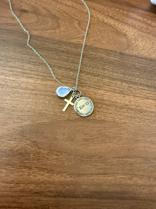 1 Corinthians 13 Charm Necklace