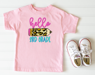 Leopard Pencil Grade Graphic Tee
