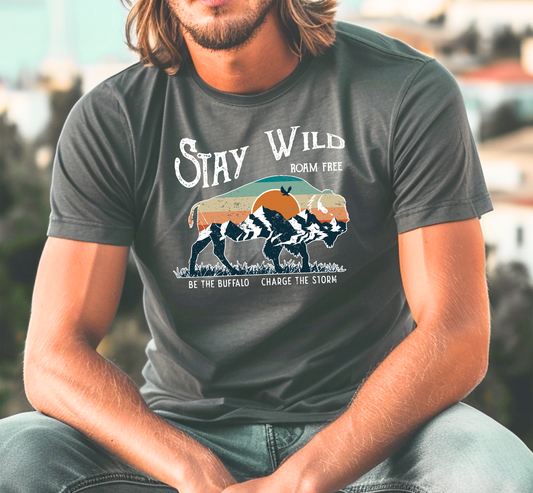 Stay Wild Buffalo Graphic Tee