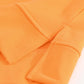 Colorblock Orange Contrast Stitching Sweatshirt with Slits