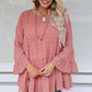 Swiss Dot Ruffled Babydoll Blouse