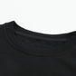 Colorblock Orange Contrast Stitching Sweatshirt with Slits