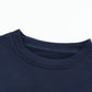 Colorblock Orange Contrast Stitching Sweatshirt with Slits