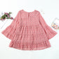 Swiss Dot Ruffled Babydoll Blouse