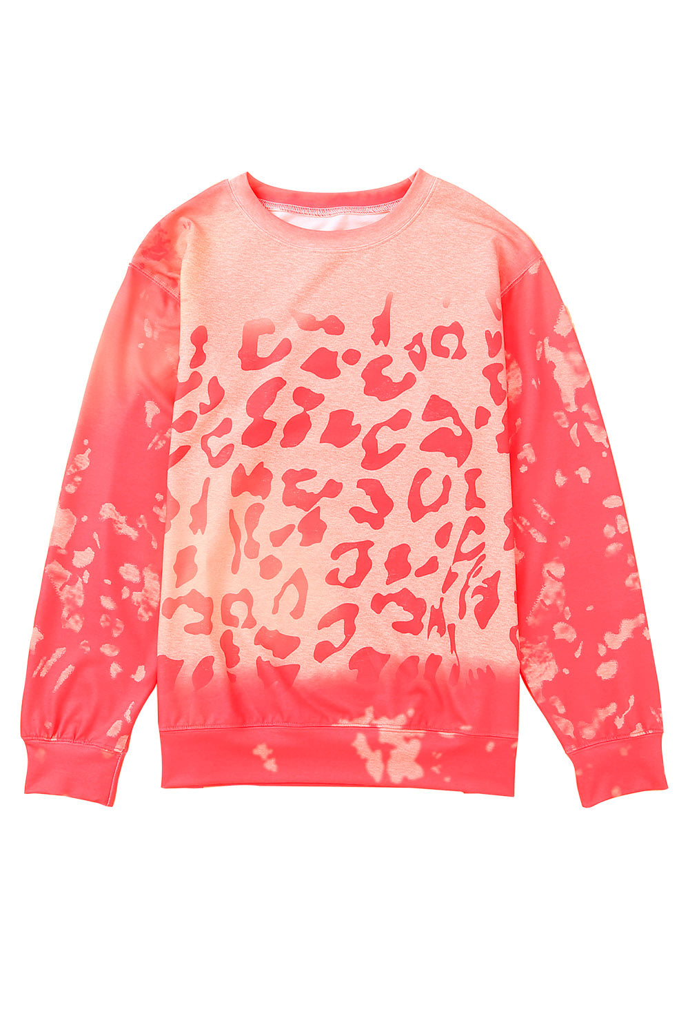 Bleached Cheetah Print Sweatshirt