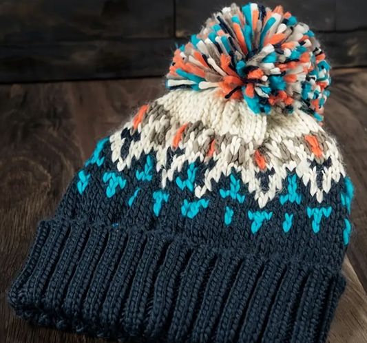 Knitted Hat - Navy Blue