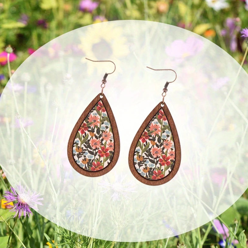 Spring Wood Earrings
