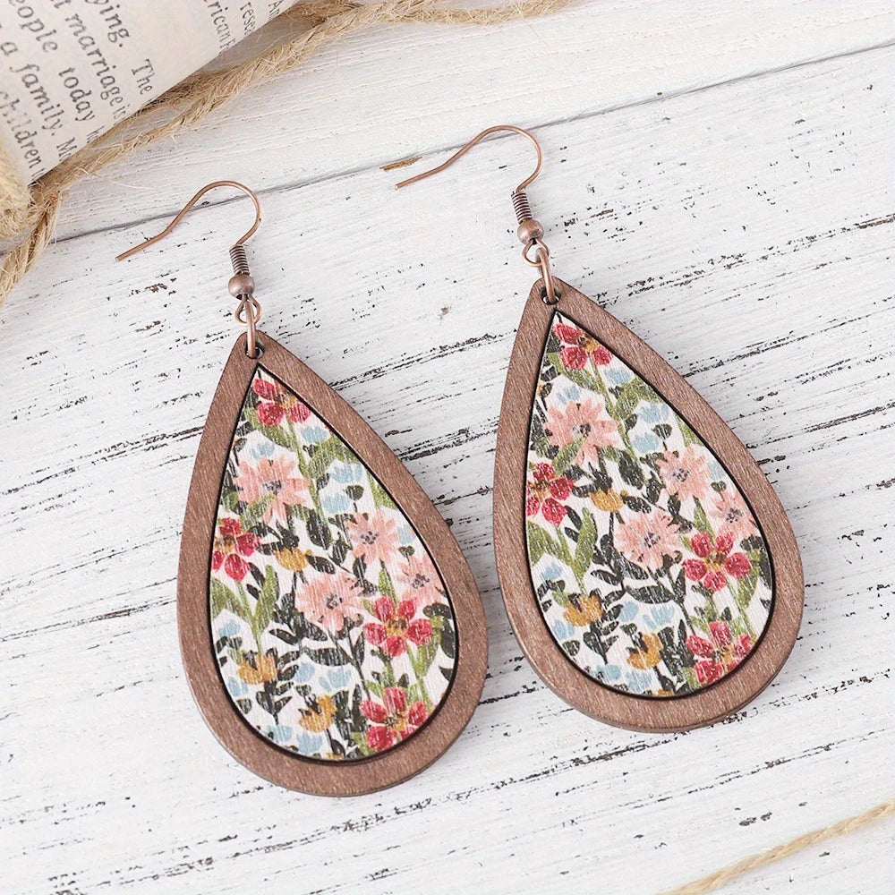 Spring Wood Earrings