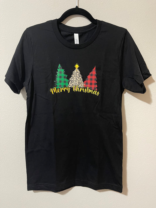 Merry Christmas Tree Graphic Tee
